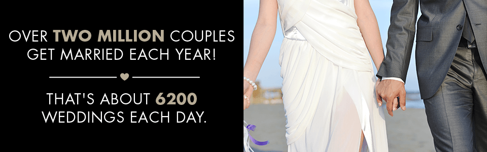 over 2 million marriages each year