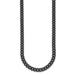 6.8mm Black PVD Plated Curb Chain