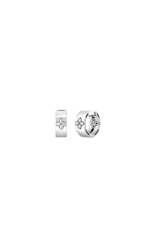 Roberto Coin Verona 18K White Gold Hoop Earrings 8882968AWER